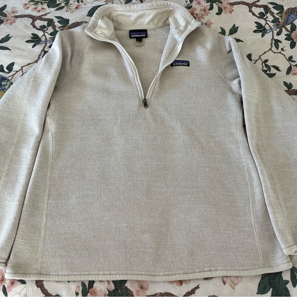 Patagonia Men's Zip-Up Sweater in Cream